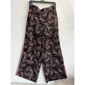Max studio women wide leg size medium halston  multicolor print.